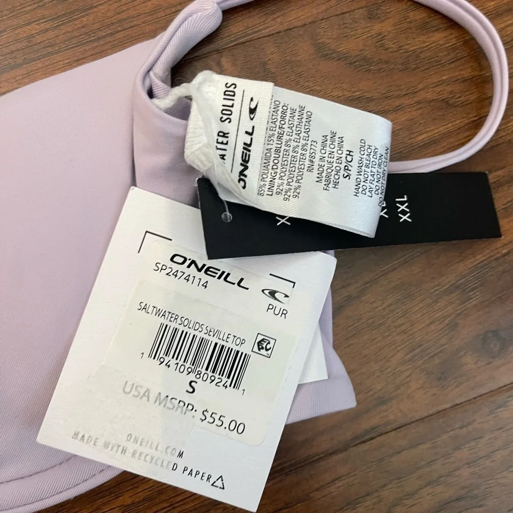 NWT O’Neill Saltwater Solids Seville Bikini Size S